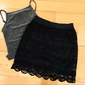 Charlotte Russe Skirts - Black Lace Skirt Charlotte Russe Skirts - Black Lace Skirt